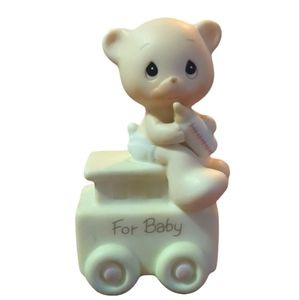 PRECIOUS MOMENTS May Your Birthday Be Warm 1985 Vintage Glass Figurine